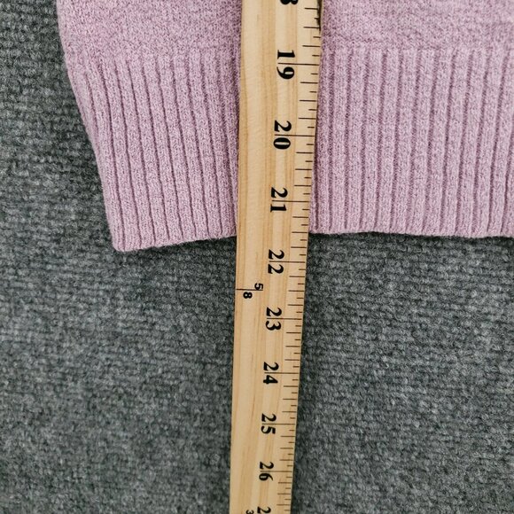 VINTAGE Gap Sweater Womens L Large Pink Pullover Stretch V-Neck Baby Knit Y2K - Picture 4 of 7